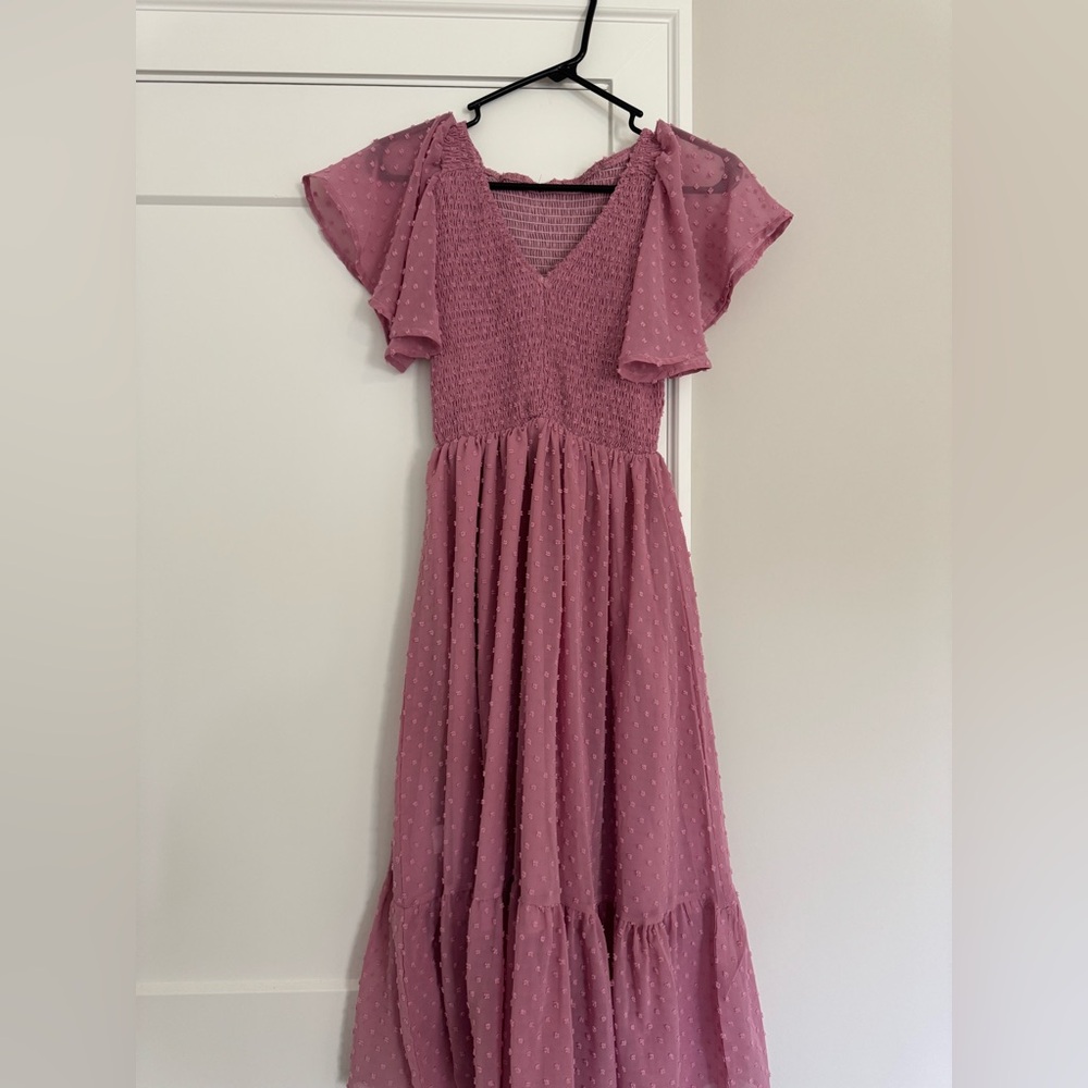 Pink Maternity Dress